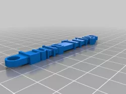 My Customized Message Keychain