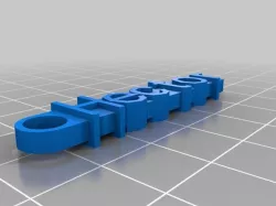 My Customized Message Keychain