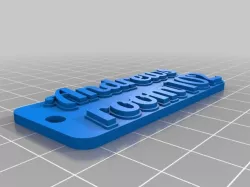 My Customized Multiline Tag or Keychain