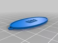 My Customized Oval Keychain