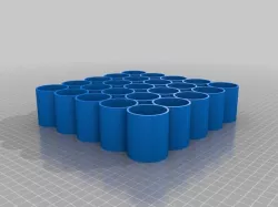 My Customized Parametric bottle tray for small e-liquid/paint/nail varnish bottles