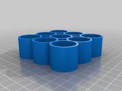 My Customized Parametric bottle tray for small e-liquid/paint/nail varnish bottles