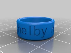 My Customized Ring with ROUND EDGE