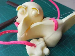 Puppet eagle with 3d printer