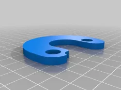 Retaining Bracket for Quickie P222 Swing-away Hanger (Bolted)