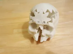 Rotating Skull Gear with snap pins