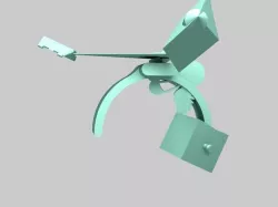 Rotational painter near a Steve/Zombie