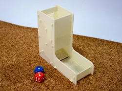 Simple and demountable dice tower