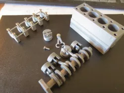 Small 4 cyl engine working