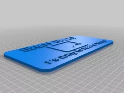 Stand Back sign