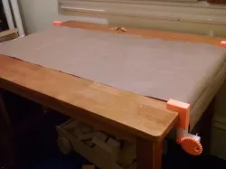 Table Clamp Paper Roller