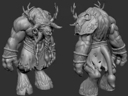 world of warcraft Tauren fanart