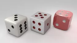 3D Dice 3D model