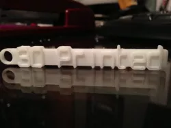 '3D Printed' keychain