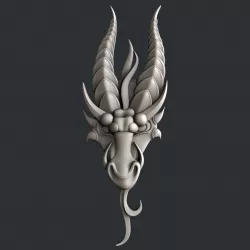 3d STL models for CNC dragon 3D model