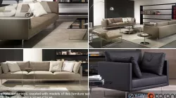 Adon Sofa Set 3D model