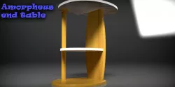 Amorpheous end table