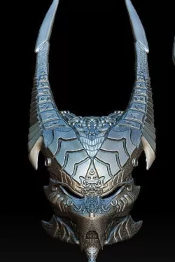 Anubis predator bio mask 3D model