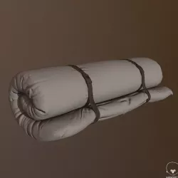 Bed roll for camping  3D model