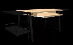 Calico table 3D model