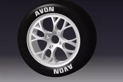Compomotive CXR 13" Motorsport Wheel with AVON Tyre