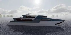 Concept Fast Ferry Boat 3D model