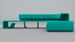 Contemporary Sofa Custom Design 3D model
