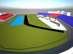 Daytona International Speedway Low-poly  3D model