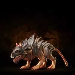 Dog like Monster Low-poly  3D model