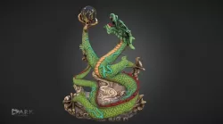 Dragon Statue Reimagined 3D model