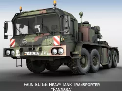Faun STL-56 Tank Transporter 3D model