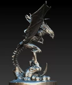 Flying queen alien xenomorph 3D model