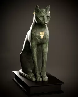 Gayer Anderson Cat Replica PBR and 3DPrint Low-poly  3D model