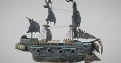 Ghost Ship Low-poly  3D model