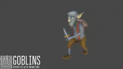 Goblins -characters with animations Low-poly  3D model