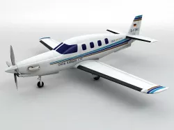 Grob G-160 Aircraft Low-poly  3D model