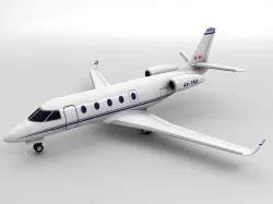 Gulfstream G150 Aircraft Low-poly  3D model