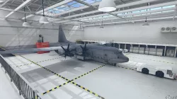 Hangar VR AR Game Rady Low-poly  3D model