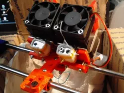 hinged dual x carriage for qu-bd mbe