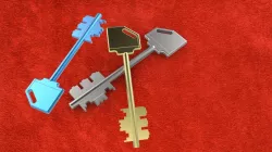 Keys of security door