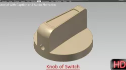 Knob of Switch (Autodesk Inventor 2013)