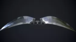 Knuckles Knife Low-poly  3D model