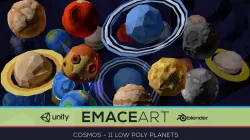 Low Poly Cosmos Project - Planets Low-poly  3D model