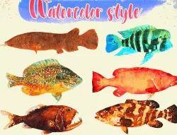 Low Poly Fish Illustration Collection - Animted Part 2 Low-poly  3D model