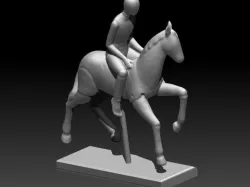 Man On Horse Statue