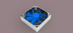 Modeling a computer fan in SolidWorksmodel