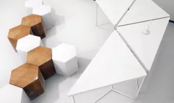 Modular table shelf chair UE4 Low-poly  3D model