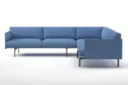 Muuto outline conner sofa 3D model