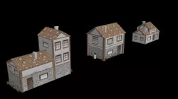 Old House Low Poly Low-poly  3D model