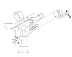 Part circle sprinkler